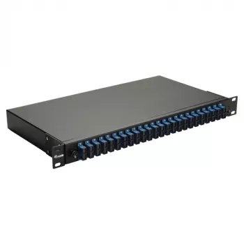Equip Scatola di giunzione in fibra ottica 24 porte, SC Duplex, OS2, 1U, equipaggiata, Nero