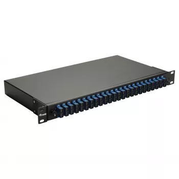 Equip Scatola di giunzione in fibra ottica 24 porte, SC Duplex, OS2, 1U, equipaggiata, Nero