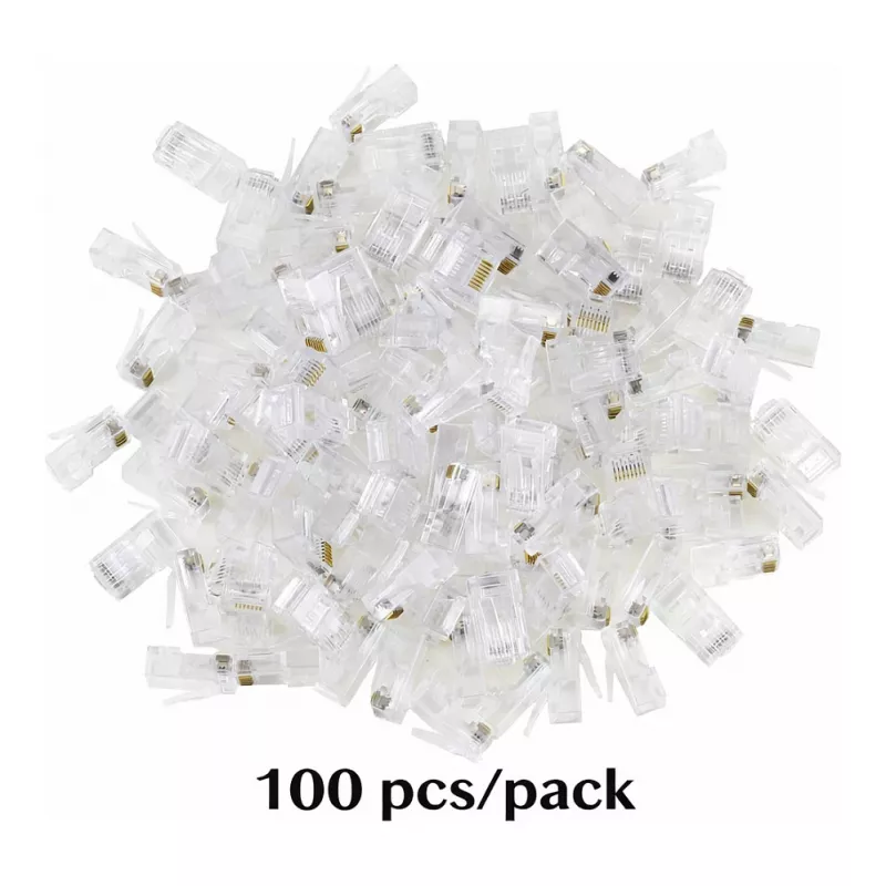 Equip Cat6 RJ45 UTP kit connettori non schermati (100 pezzi) - trasparente