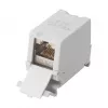 Equip Cat6A Adattatore keystone schermato 1xRJ45 per guida DIN grigio