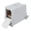 Equip Cat6A Adattatore keystone schermato 1xRJ45 per guida DIN grigio