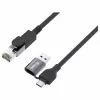 Equip adattatore GigaBit USB-C+A a RJ45, nero