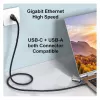 Equip Adattatore Gigabit USB-C / USB-A a RJ45 Ethernet - nero