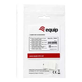 Equip Keystone Coupler USB 3.2 Gen 2 USB-C a USB-C femmina a femmina, bianco