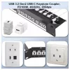 Equip Keystone Coupler USB 3.2 Gen 2 USB-C a USB-C femmina a femmina, bianco