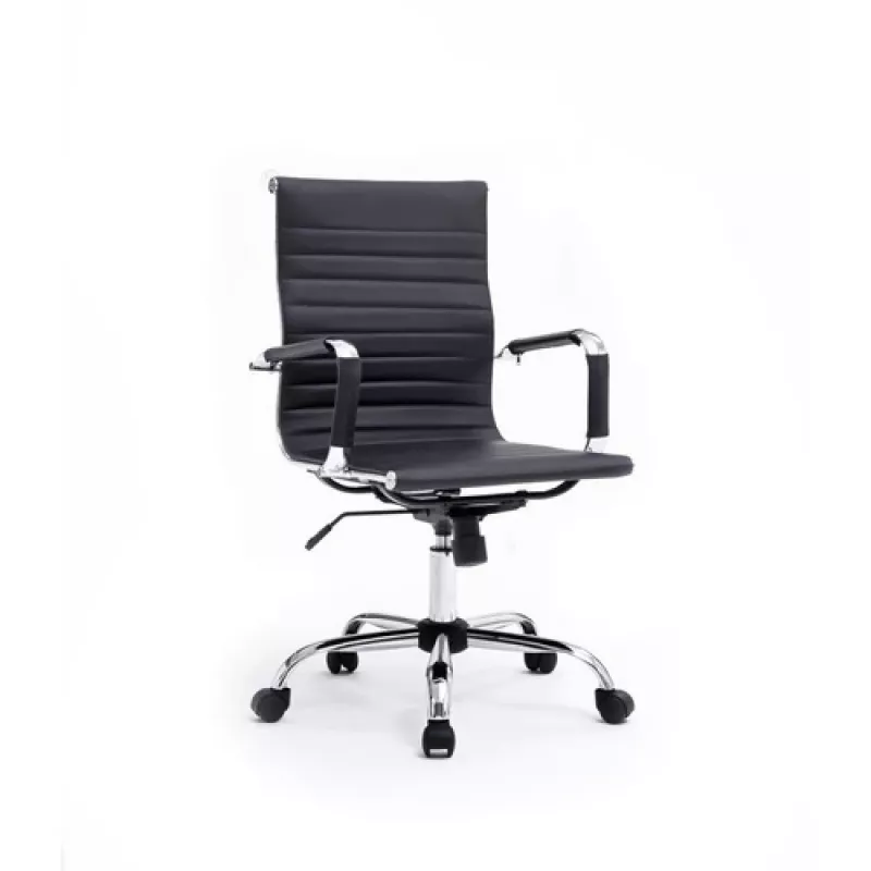 Sedia da ufficio Equip con imbottitura a coste/schienale nero
