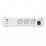 Equip ciabatta CEE 7/7 90° su 3x Schuko / 2x USB-C + USB-A, bianco, 1,5m