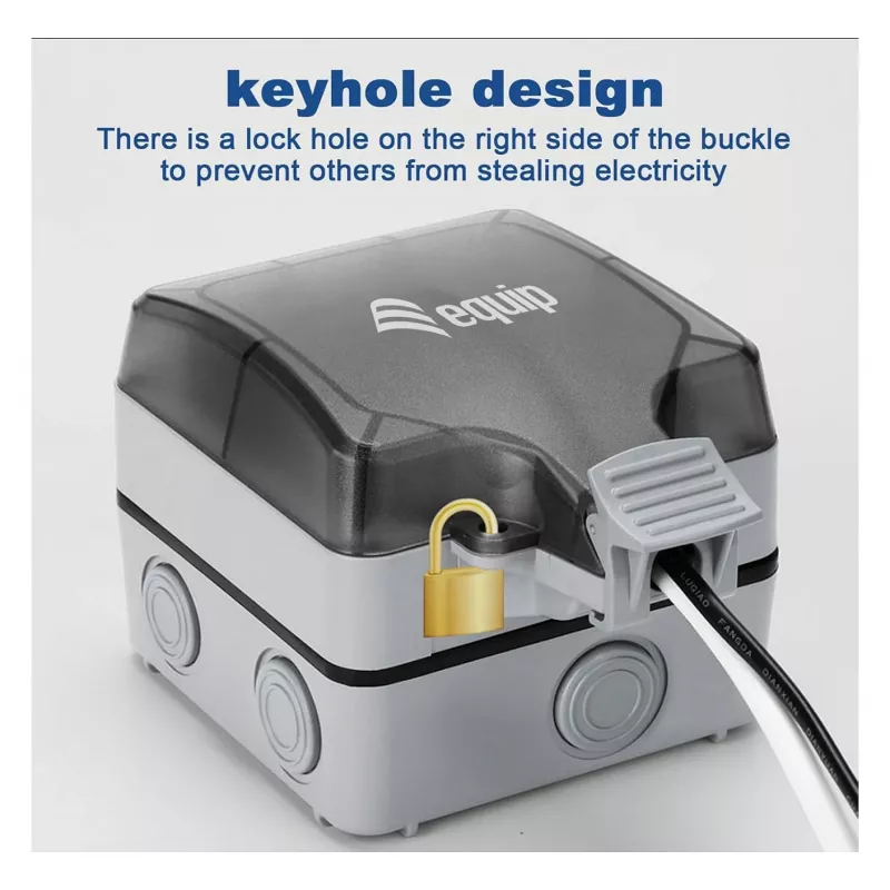 EQUIP scatola a parete 1 porta Keystone non schermata per esterni grigio IP44
