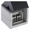 EQUIP Custodia da parete 2 porte Keystone non schermata outdoor grigio