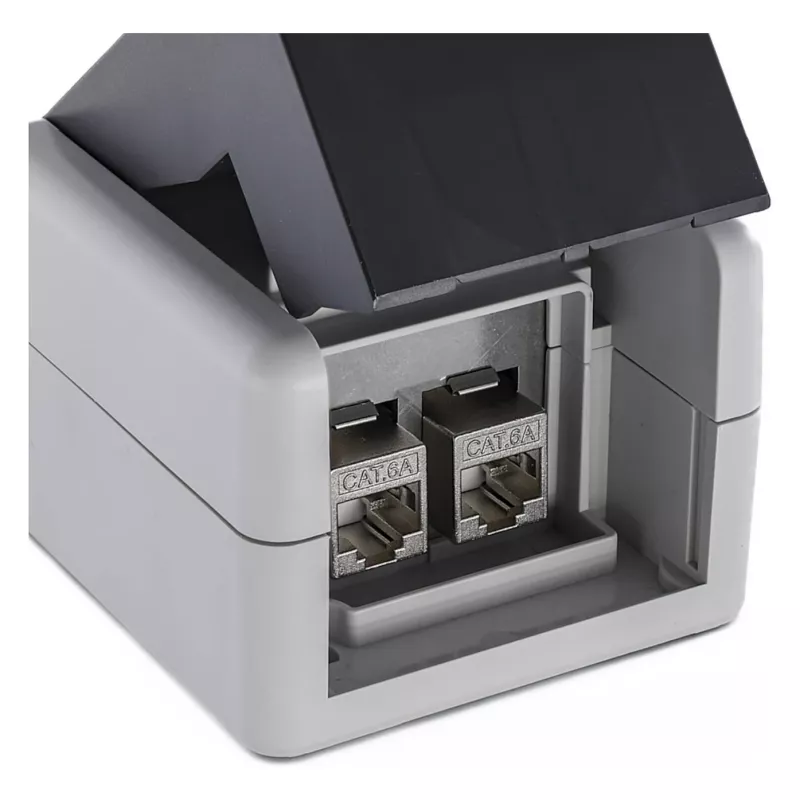 EQUIP Custodia da parete 2 porte Keystone non schermata outdoor grigio
