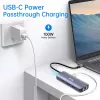 EQUIP adattatore multiporta USB-C con 2x HDMI, RJ45, 2x USB-A, USB-C PD 100W, grigio