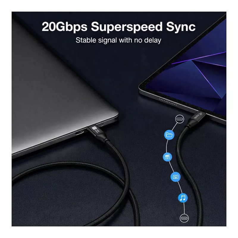 EQUIP adattatore USB-C a USB-C + HDMI con 100W PD, 4K/60Hz, alluminio