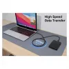 EQUIP adattatore USB-C a USB-C + HDMI con 100W PD, 4K/60Hz, alluminio