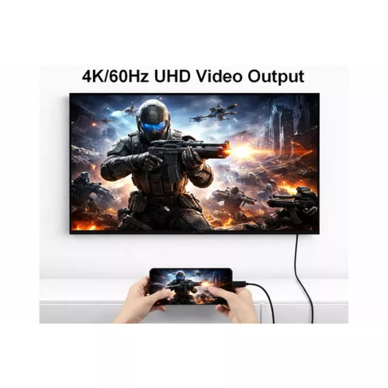 Equip adattatore USB-C a USB-C + HDMI con Power Delivery 100W, 4K 60Hz, alluminio