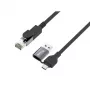 Equip adattatore USB-C + USB-A a RJ45 Gigabit Ethernet, 5 m, nero