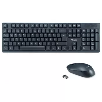 Equip Set tastiera e mouse wireless - Layout tedesco - nero