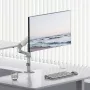 ERGO OFFICE ER-691 W Supporto da tavolo a molla a gas per monitor da 17-32