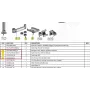 Ergonomic Solutions HMSHOST-INT5-02 kit di montaggio stampante Swingarm AP2 con clip per cavi SP2, anello di sicurezza e piastra stampante per Epson TM-P1200, nero