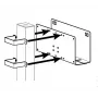 Ergotron Supporto di montaggio periferiche per palo 3x3, acciaio, nero (60-158-100)