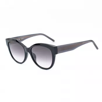 ESCADA Occhiali da sole donna SESD99-550700 - Montatura in acetato nera con lenti grigie sfumate - 55/18/140 mm
