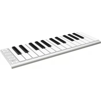ESI Xkey 25 Tastiera controller MIDI USB - 25 tasti dinamici, aftertouch polifonico, alluminio spazzolato, ultra sottile, argento