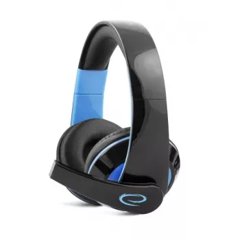 Cuffie gaming con filo Esperanza EGH300B con microfono, over-ear, nero e blu