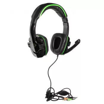 Cuffie gaming Esperanza EGH310G con microfono ad archetto, con filo, jack 3,5 mm, nero e verde