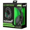 Esperanza EGH430 THUNDERBIRD cuffie gaming con filo e microfono, nero e verde