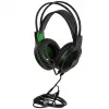 Esperanza EGH430 THUNDERBIRD cuffie gaming con filo e microfono, nero e verde