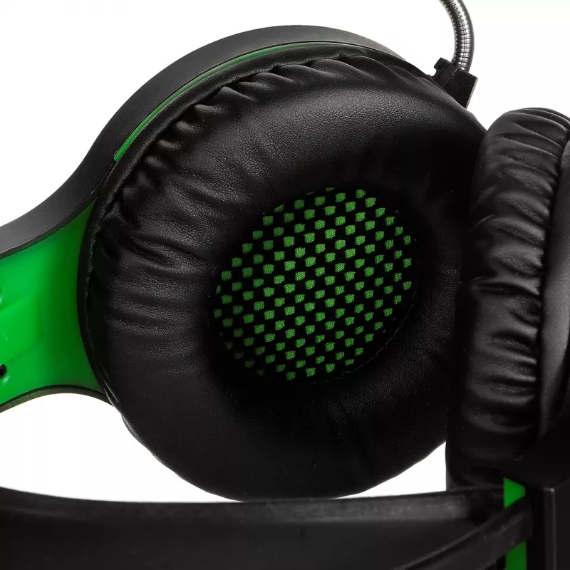 Esperanza EGH430 THUNDERBIRD cuffie gaming con filo e microfono, nero e verde