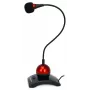 Esperanza EH130 Microfono per PC, a condensatore, omnidirezionale, jack 3,5 mm, nero/rosso