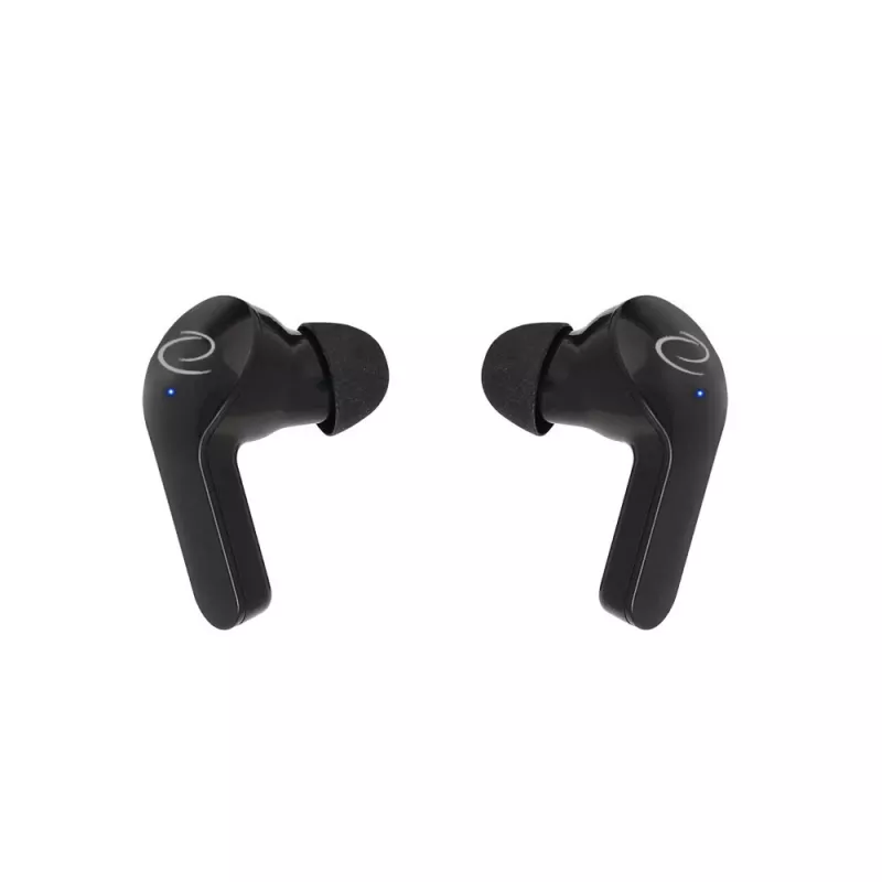 Esperanza EH239K Cuffie in-ear True Wireless Stereo Bluetooth con custodia di ricarica, controllo touch, microfono integrato, nero