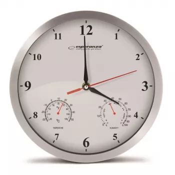 Esperanza EHC008W Orologio da parete meccanico, rotondo, bianco