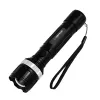 Esperanza Epione L torcia a mano nera LED, 80 lm, fascio 100 m, alluminio, resistente agli schizzi