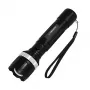 Esperanza Epione L torcia a mano nera LED, 80 lm, fascio 100 m, alluminio, resistente agli schizzi