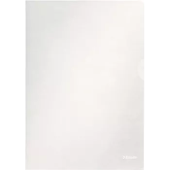 Esselte Custodie per documenti standard A4, polipropilene, goffrato, 0,12 mm, aperte sopra e lateralmente, a prova di documento, con tacca per il pollice, confezione da 100 54832