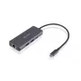 ESTUFF ES623013 Hub mobile USB-C 6-in-1, 4K HDMI, 2x USB-A, 100W PD, alluminio, grigio