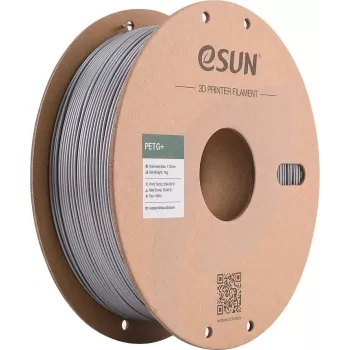 eSUN PETG+ filamento per stampante 3D 1,75 mm argento 1 kg bobina in carta PETG+175S1P1
