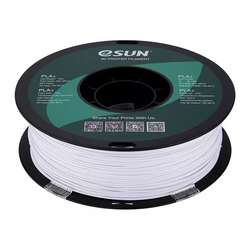 ESUN PLA+ 1,75 mm bianco freddo 1 kg filamento per stampante 3D