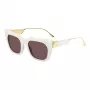 ETRO ETRO0027GSSZJ Occhiali da sole donna in stile farfalla, montatura havana, lenti sfumate marroni, 52 mm