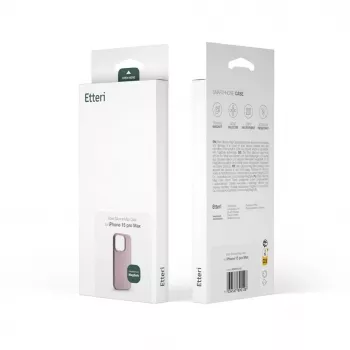 ETTERI custodia in silicone Mag per iPhone 16 Pro 6,3 pollici rosa chiaro