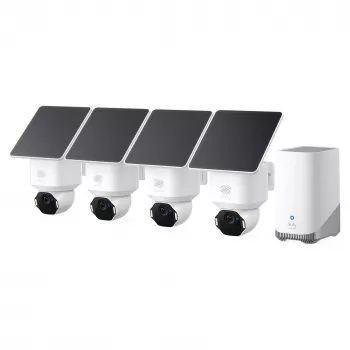 Eufy SoloCam E42 Kit 4 telecamere con HomeBase, 4K