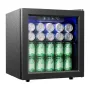 EUHOMY BR001-55BL Frigorifero per bevande 37L con porta in vetro (nero)