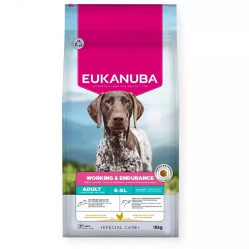 Eukanuba Working Endurance crocchette per cani con pollo 15 kg