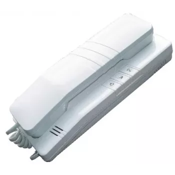 EURA ADA-38A3 Citofono analogico a 4 fili per sistemi RL-3203H, bianco