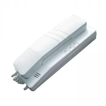 EURA ADA-38A3 Citofono analogico a 4 fili per sistemi RL-3203H, bianco