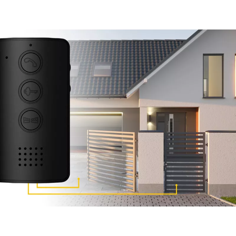 EURA ADP-09A3 citofono nero vivavoce