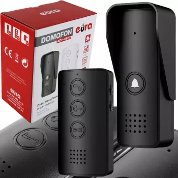 EURA ADP-09A3 citofono nero vivavoce