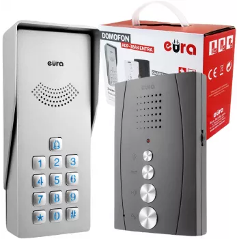 EURA ADP-38A3 ENTRA Citofono audio grafite