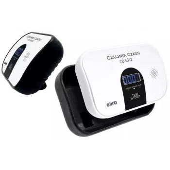 EURA CD-45A2 rilevatore di monossido di carbonio autonomo, a batteria, display LCD